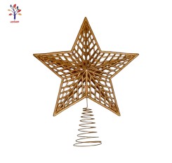 Ornament stea varf de brad auriu cupru SF24114