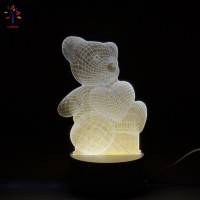 3D Teddy Bear LED Decorative Lamp 3D Teddy Bear LED Decorative Lamp