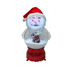 Figurina decor Mos cu muzica si lumina