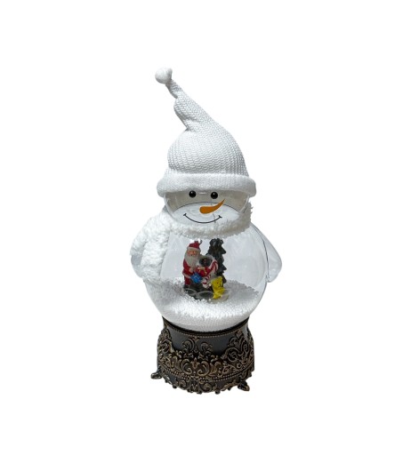 Figurina decor Om zapada cu muzica si lumina