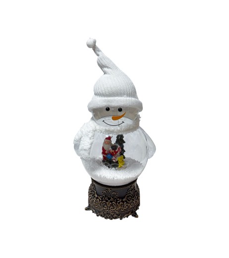 Figurina decor Om zapada cu muzica si lumina