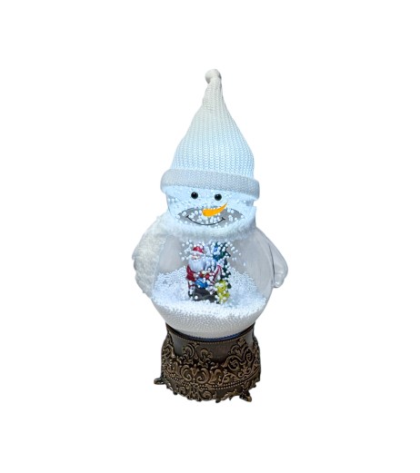 Figurina decor Om zapada cu muzica si lumina