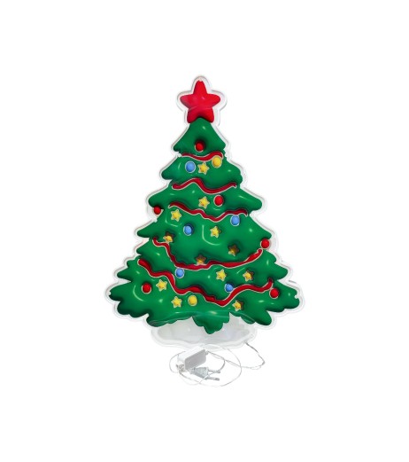 Christmas tree decoration figurine with light
