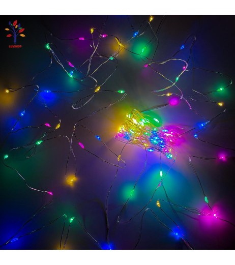 Decor instalatie fir LED multicolor 10M