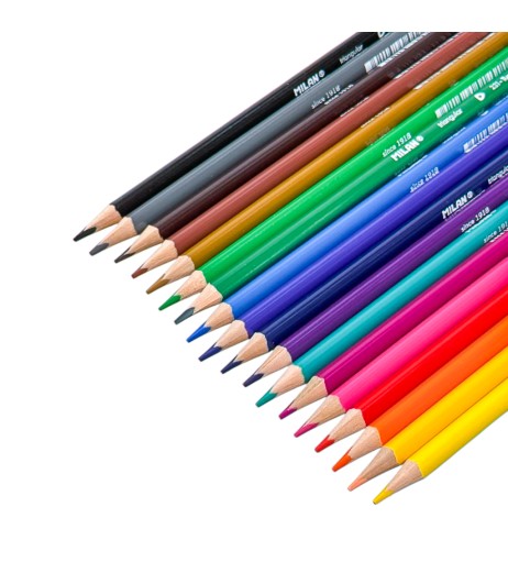 Creioane colorate Milan 18 culori