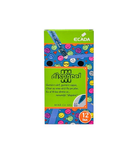 Rollerball with eraser Disparel 0.7 mm blue