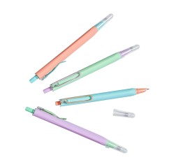 Plastic pen with eraser 3202