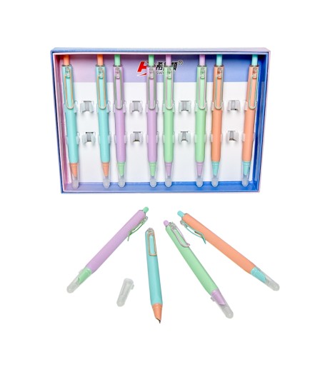 Plastic pen with eraser 3202