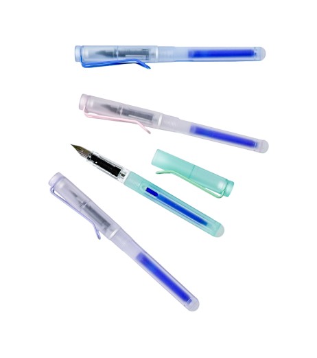 Plastic pen with eraser 0300