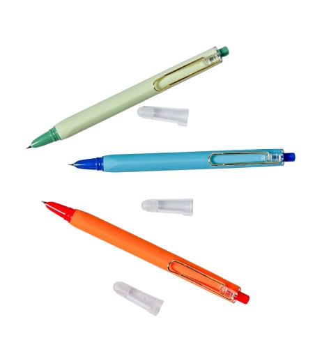 Plastic pen with eraser 3201