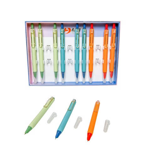 Plastic pen with eraser 3201