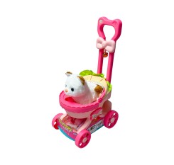 Jucarie pisica in carucior MC1076