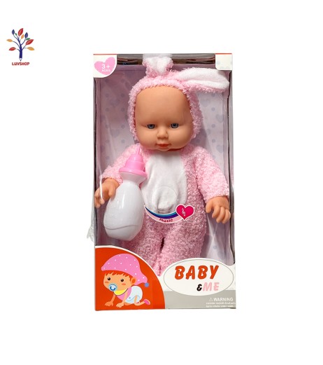 Papusa muzicala bebe cu biberon 5620A