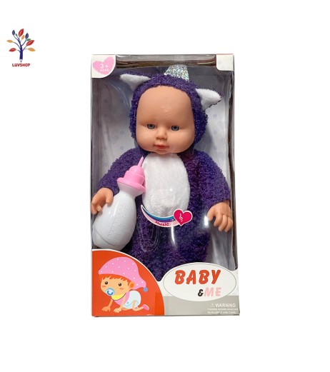 Papusa muzicala bebe cu biberon 5620A