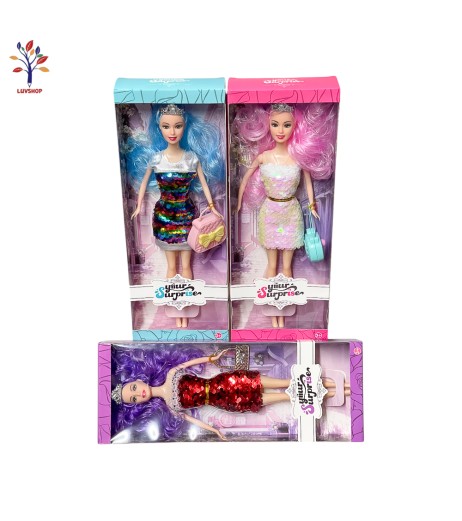 Doll with sequin dress