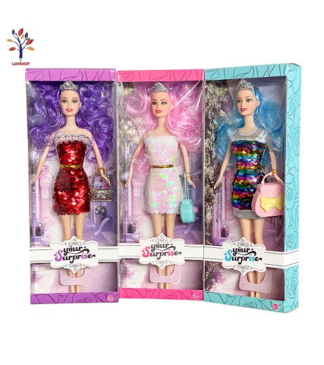 Doll with sequin dress