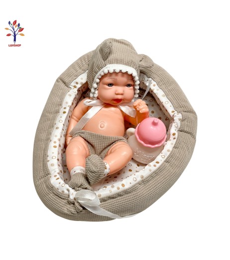 Baby doll in basket ZY17TG
