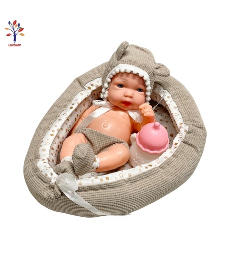 Baby doll in basket ZY17TG