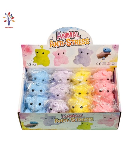 Jucarie figurina antistress ursulet 12 cm