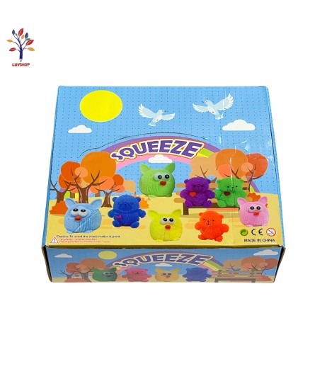 Jucarie figurina antistress cu led bufnita 11cm