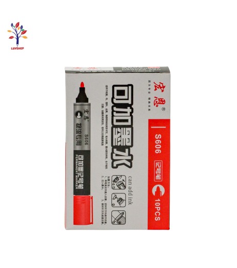 Permanent marker S606 Red