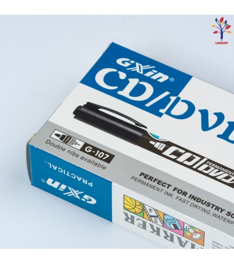 Marker CD/DVD 2 capete G107 negru