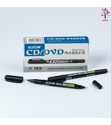 Marker CD/DVD 2 capete G107 negru