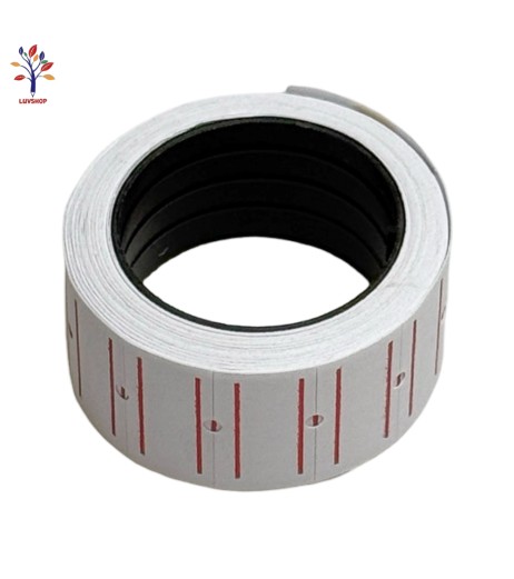White adhesive labels 10 rolls/set