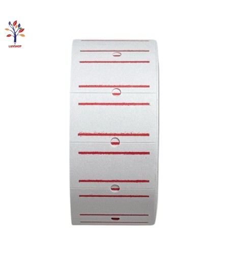 White adhesive labels 10 rolls/set
