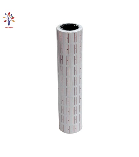 White adhesive labels 10 rolls/set