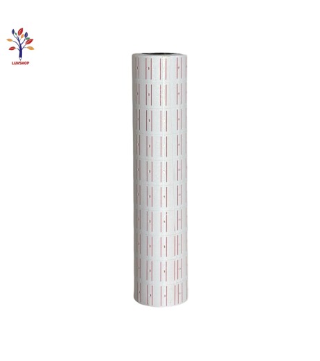 White adhesive labels 10 rolls/set