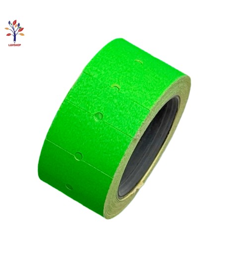 Adhesive labels 10 rolls/set green