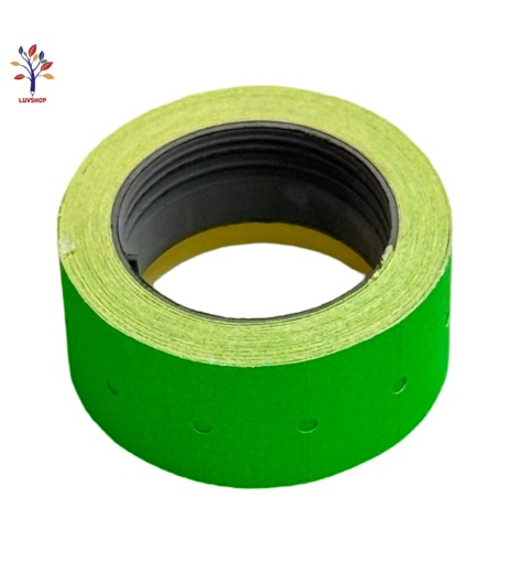 Adhesive labels 10 rolls/set green