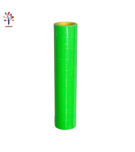 Adhesive labels 10 rolls/set green