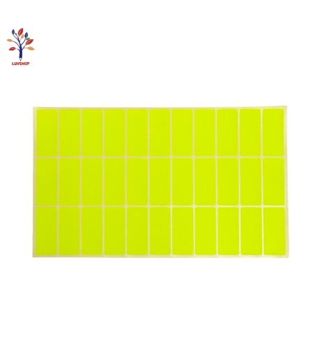 Adhesive labels 33/sheet yellow