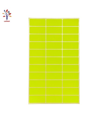 Adhesive labels 33/sheet yellow