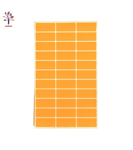 Adhesive labels 33/sheet orange