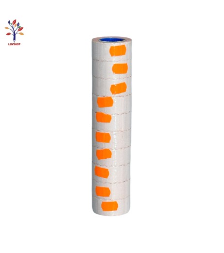 Adhesive labels on roll 2112 orange 10 pcs/set
