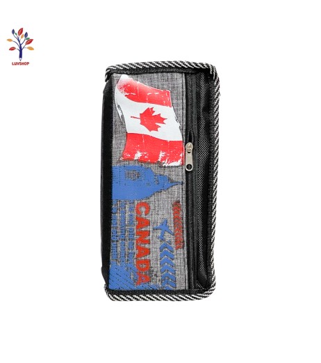 Textile pencil case with zipper Countries 1712