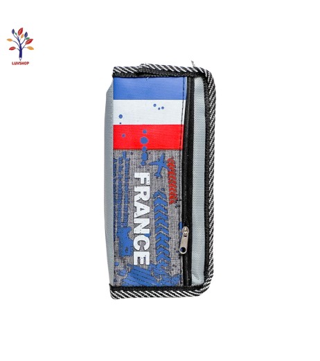 Textile pencil case with zipper Countries 1712
