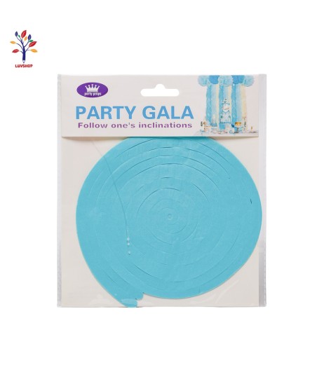 Blue decorative paper roll