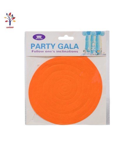 Orange decorative paper cord