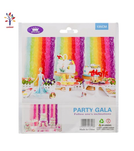 Red decorative paper cord