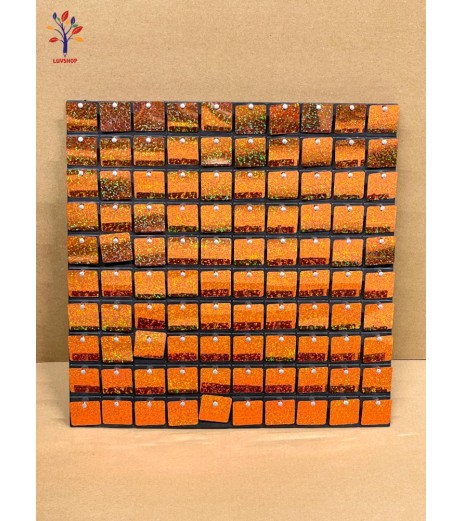 Panou paiete decor party aramiu cu irizatii 30*30 cm