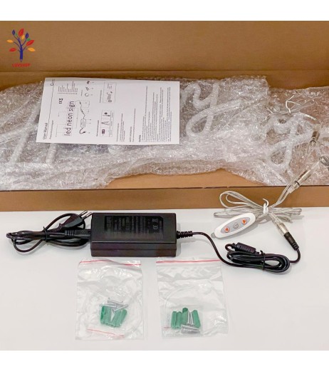 Panou led Happy Birthday lumina calda