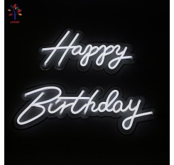 Panou led Happy Birthday lumina rece