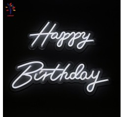 Panou led Happy Birthday lumina rece
