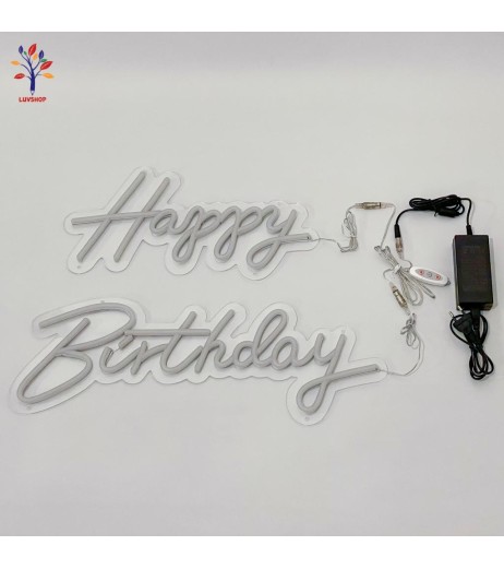 Panou led Happy Birthday lumina calda