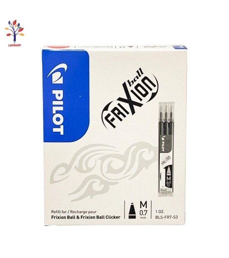 Set of 3 Pilot Frixion roller refills 0.7 red