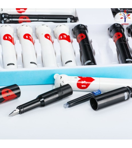 Plastic pen with teddy bear head 7502